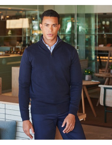 H-H729-Mens Quarter Zip Jumper